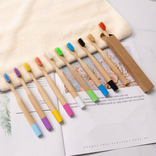 🪥 Kids Bamboo Toothbrush – Gentle, Plastic-Free Oral Care