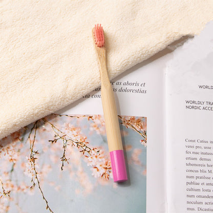 🪥 Kids Bamboo Toothbrush – Gentle, Plastic-Free Oral Care