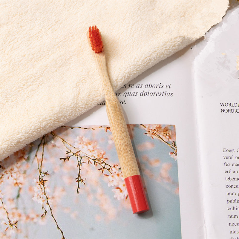 🪥 Kids Bamboo Toothbrush – Gentle, Plastic-Free Oral Care