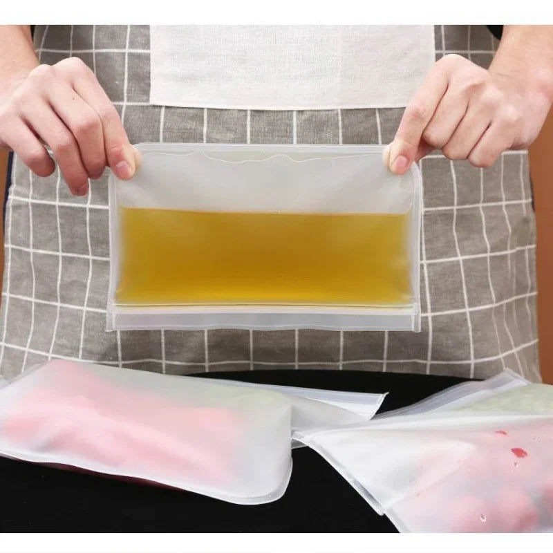 🌿 Reusable Food Storage Bags – Leakproof, BPA-Free & Plastic-Free Alternative