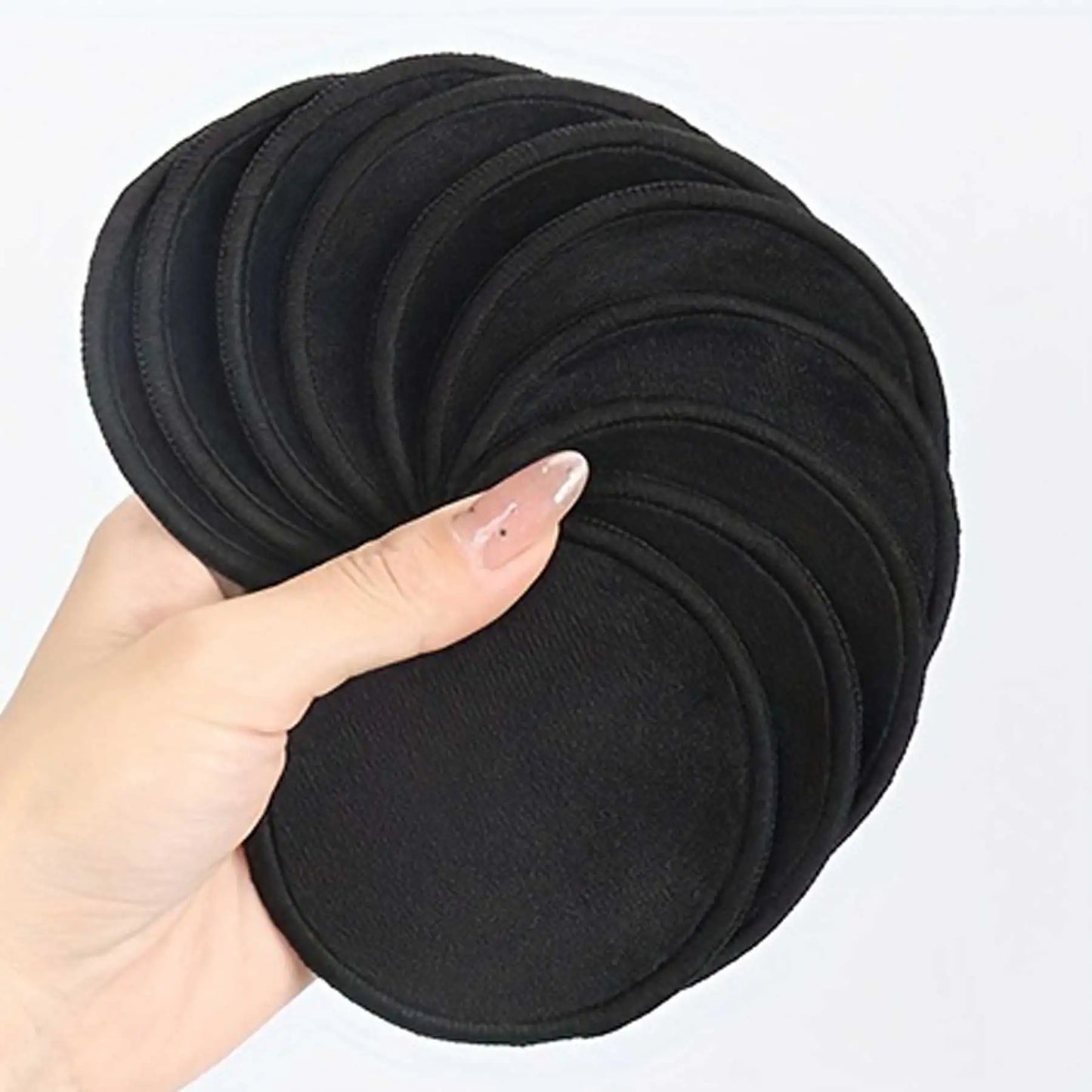 🌿 Reusable Bamboo Makeup Remover Pads (10-Pack) – Plastic-Free Skincare