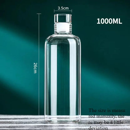 💧 Glass Water Bottle – Reusable & Plastic-Free Hydration
