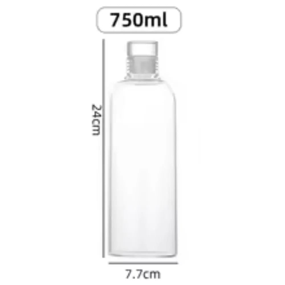 💧 Glass Water Bottle – Reusable & Plastic-Free Hydration