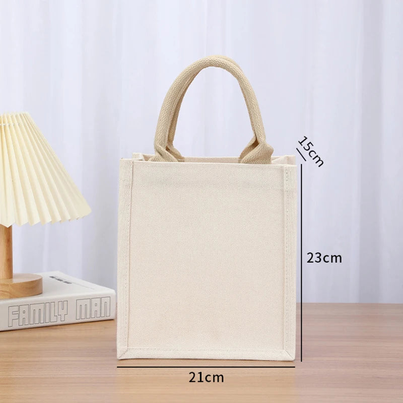 👜 Reusable Canvas & Jute Tote Bag – Eco-Friendly Everyday Shopping Bag