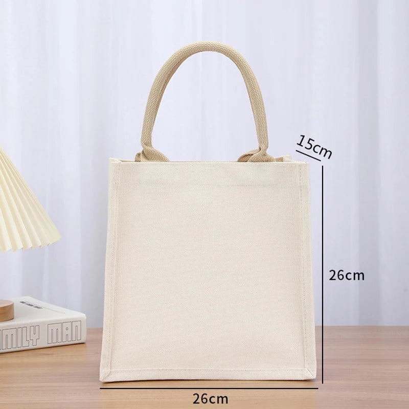 👜 Reusable Canvas & Jute Tote Bag – Eco-Friendly Everyday Shopping Bag
