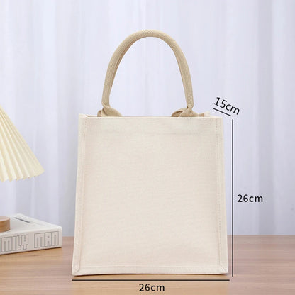 👜 Reusable Canvas & Jute Tote Bag – Eco-Friendly Everyday Shopping Bag