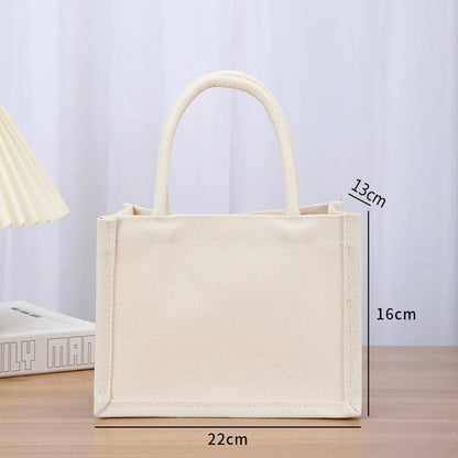 👜 Reusable Canvas & Jute Tote Bag – Eco-Friendly Everyday Shopping Bag