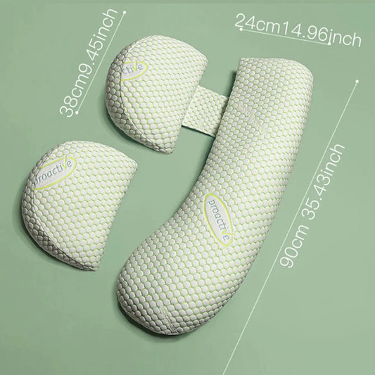 🌙 Cojín Ergonómico de Maternidad – Descanso y Soporte Total