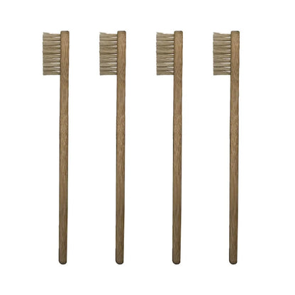 🌿 Bamboo Toothbrush with Natural Bristles – Plastic-Free Oral Care (5-Pack
