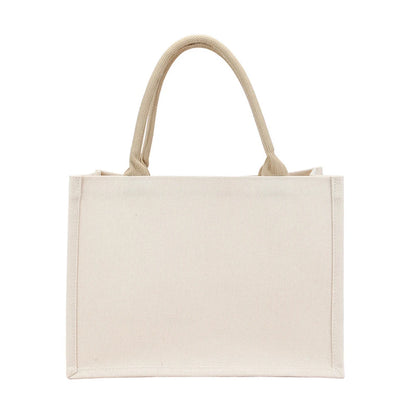 👜 Reusable Canvas & Jute Tote Bag – Eco-Friendly Everyday Shopping Bag