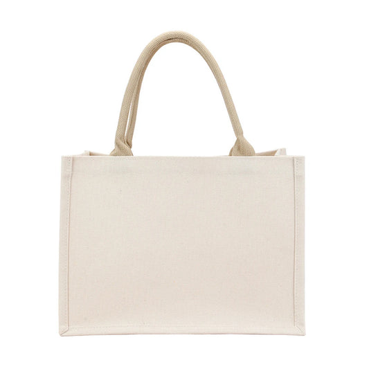 👜 Reusable Canvas & Jute Tote Bag – Eco-Friendly Everyday Shopping Bag