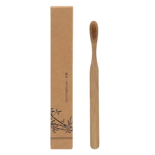 🌿 Bamboo Charcoal Soft Bristle Toothbrush – Eco-Friendly Biodegradable Oral Care